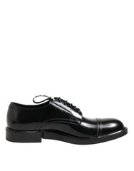 Dolce & Gabbana Black Leather Dress Lace Up Men Formal Shoes - EU41/US8 - Shoes
