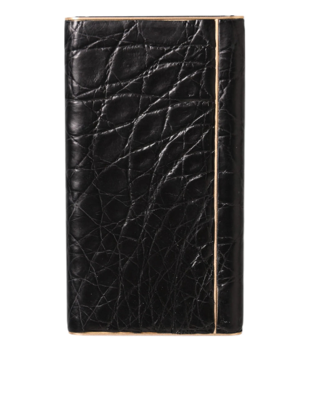 Dolce & Gabbana Black Leather Exotic Skin 3000mAh Power Bank Charger USB - Power Banks