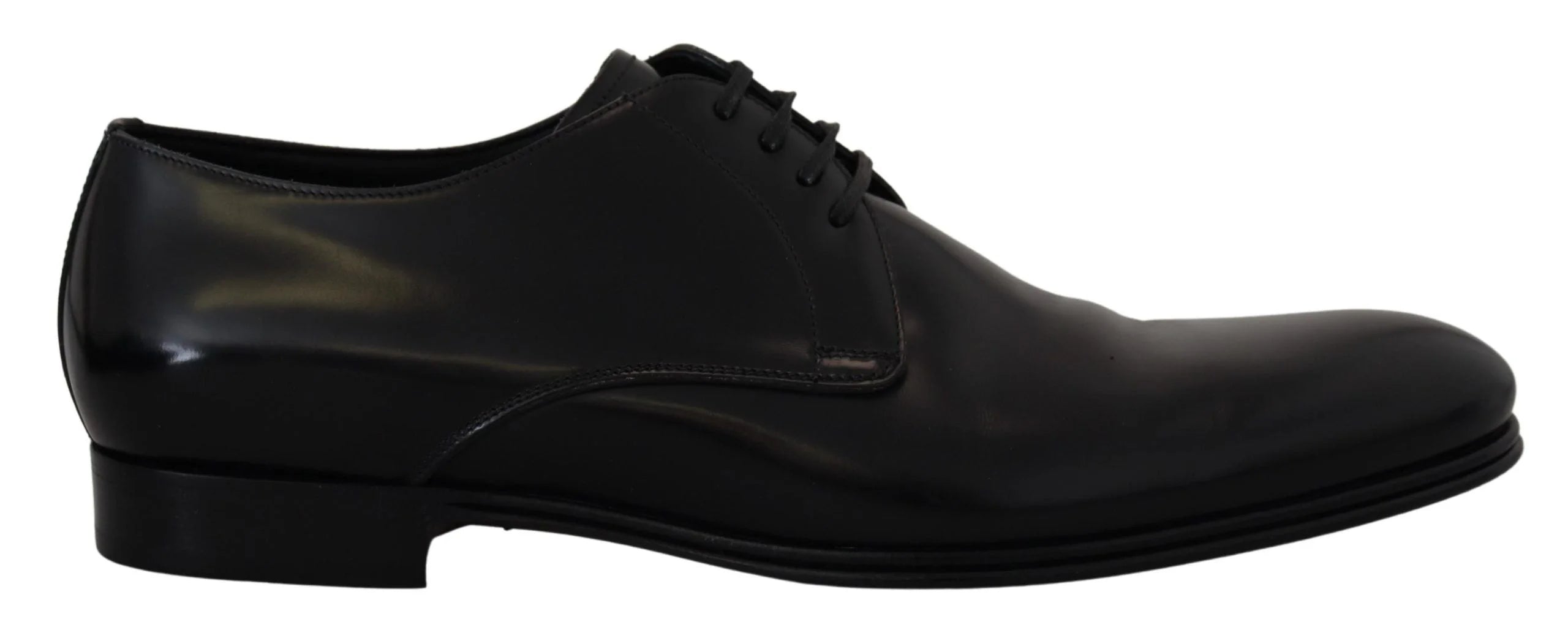 Dolce & Gabbana Black Leather Formal Dress Shoes - Shoes