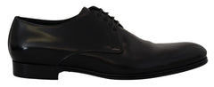 Dolce & Gabbana Black Leather Formal Dress Shoes - Shoes