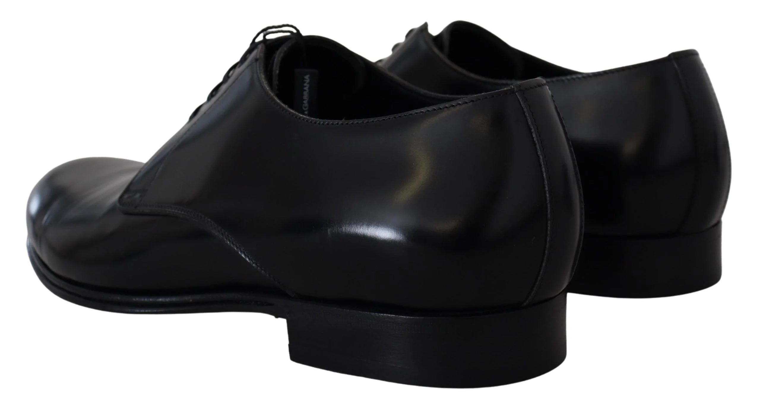 Dolce & Gabbana Black Leather Formal Dress Shoes - Shoes