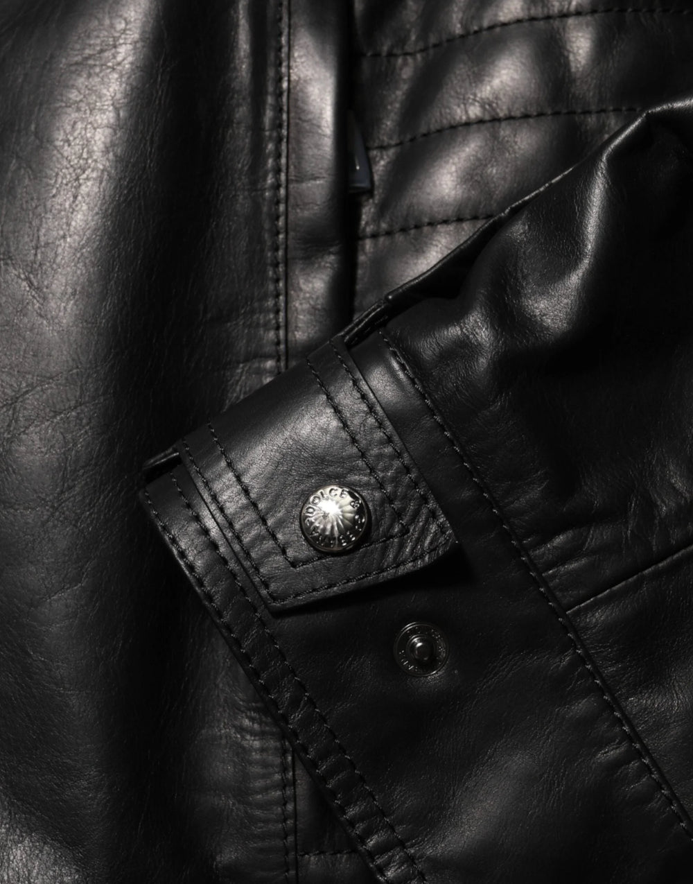 Dolce & Gabbana Black Leather Full Zip Biker Blouson Jacket - IT56 | XXL - Coats & Jackets