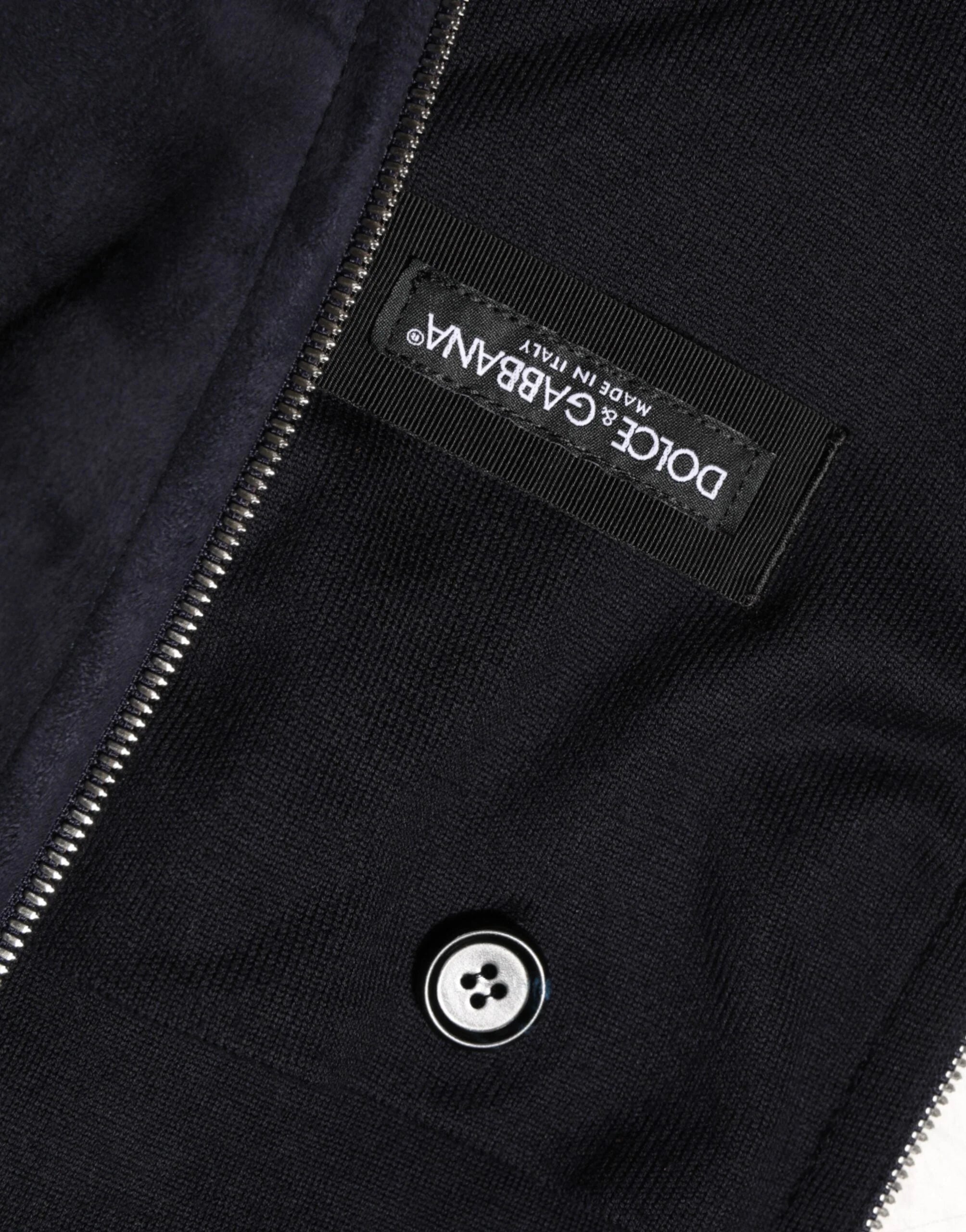 Dolce & Gabbana Black Leather Full Zip Hooded Blouson Jacket - IT50 | L - Bomber Jackets