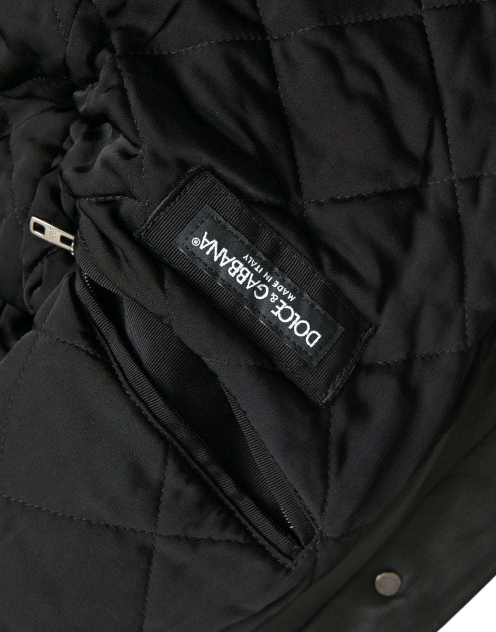 Dolce & Gabbana Black Leather Fur Collar Biker Coat Jacket - IT46 | S - Bomber Jackets