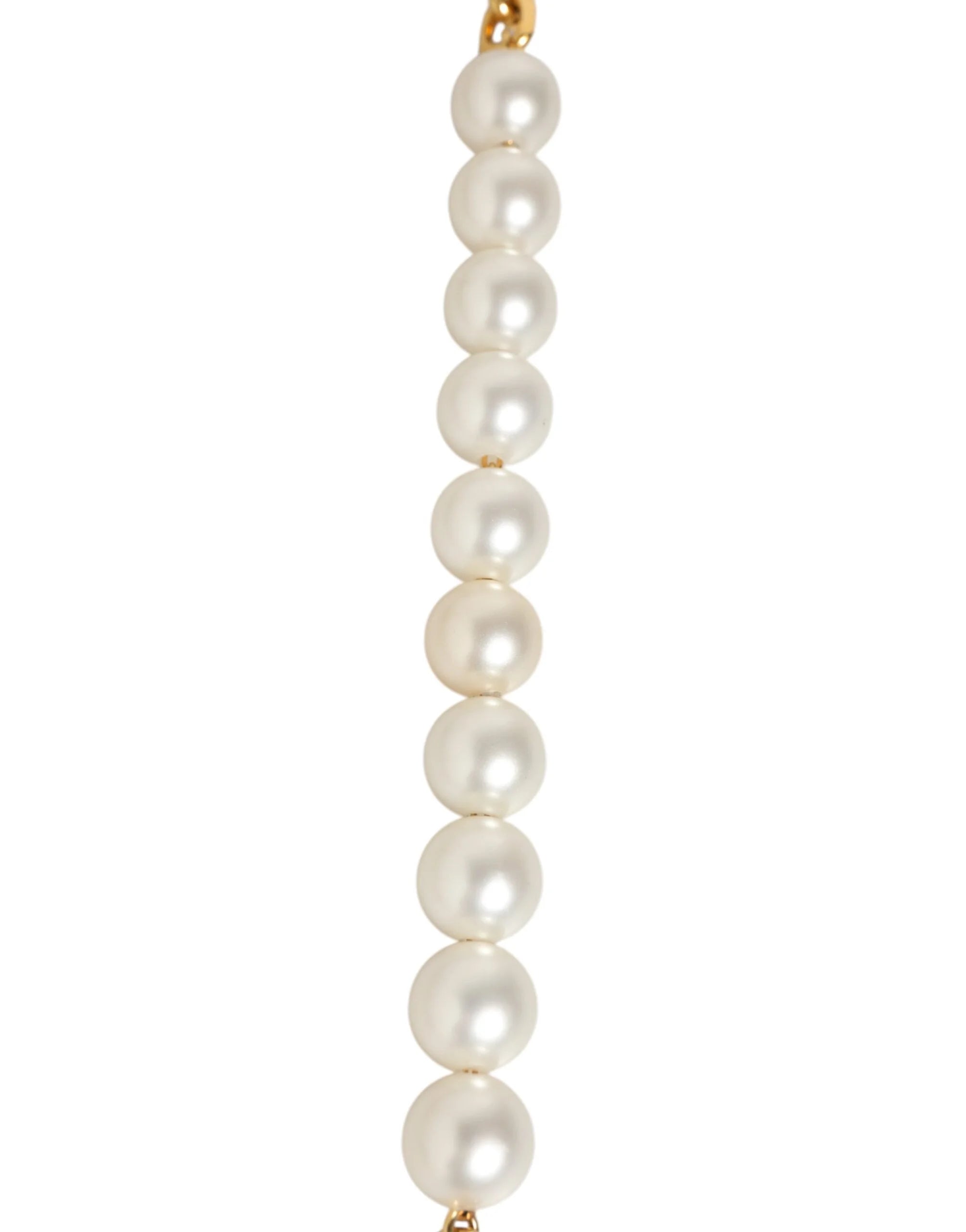 Dolce & Gabbana Black Leather Gold Chain Bag Accessory Shoulder Strap - Handbag & Wallet Accessories