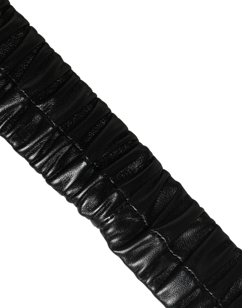 Dolce & Gabbana Black Leather Gold Heart Metal Buckle Belt - 100 cm / 40 Inches