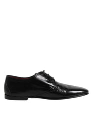 Dolce & Gabbana Black Leather Lace Up Derby Dress Formal Shoes - EU43/US10 - Shoes