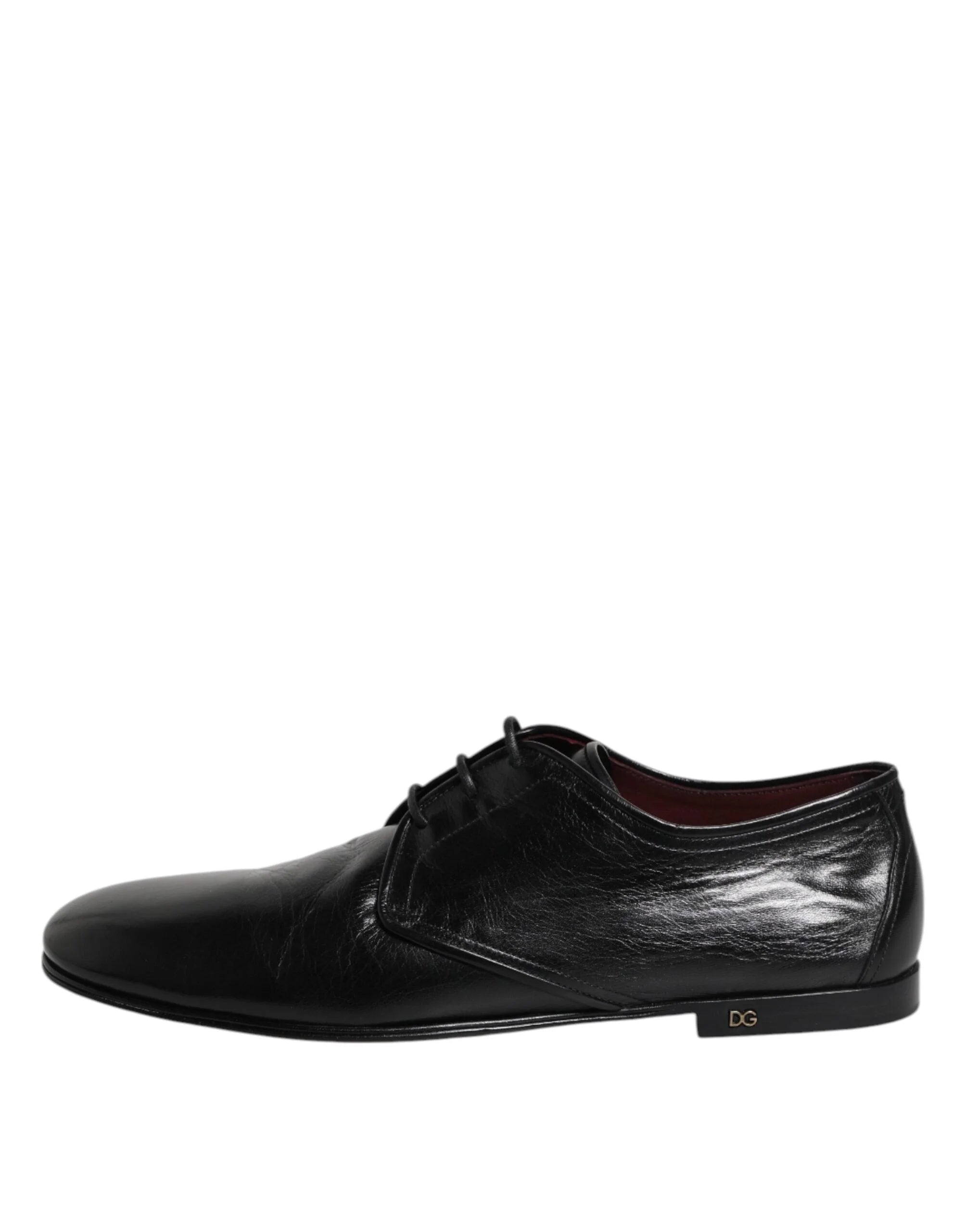 Dolce & Gabbana Black Leather Lace Up Derby Dress Formal Shoes - EU43/US10 - Shoes