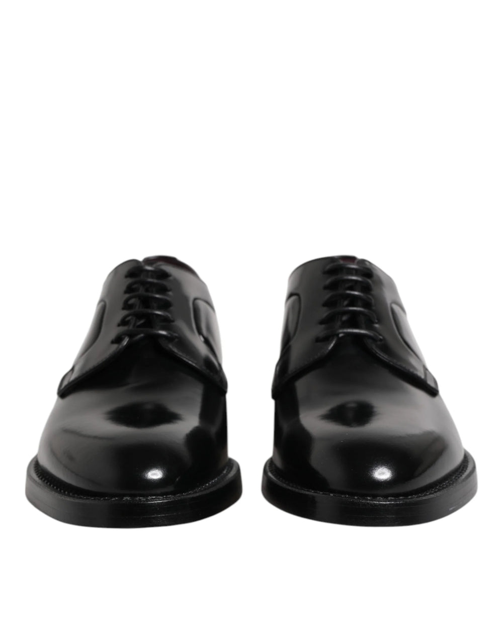 Dolce & Gabbana Black Leather Lace Up Derby Dress Formal Shoes - Shoes