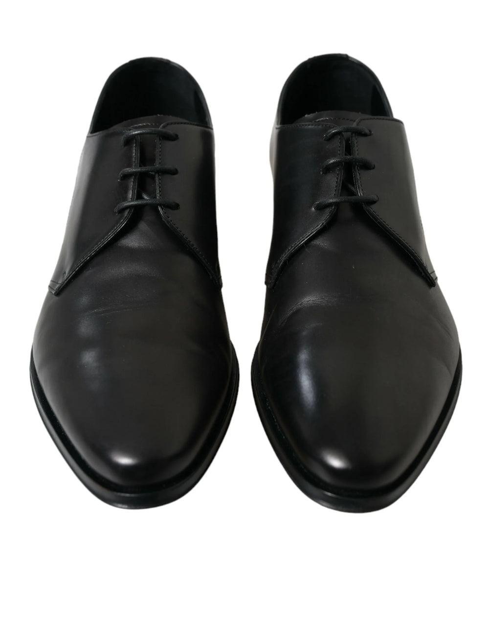 Dolce & Gabbana Black Leather Lace Up Formal Derby Dress Shoes - EU43/US10 - Shoes