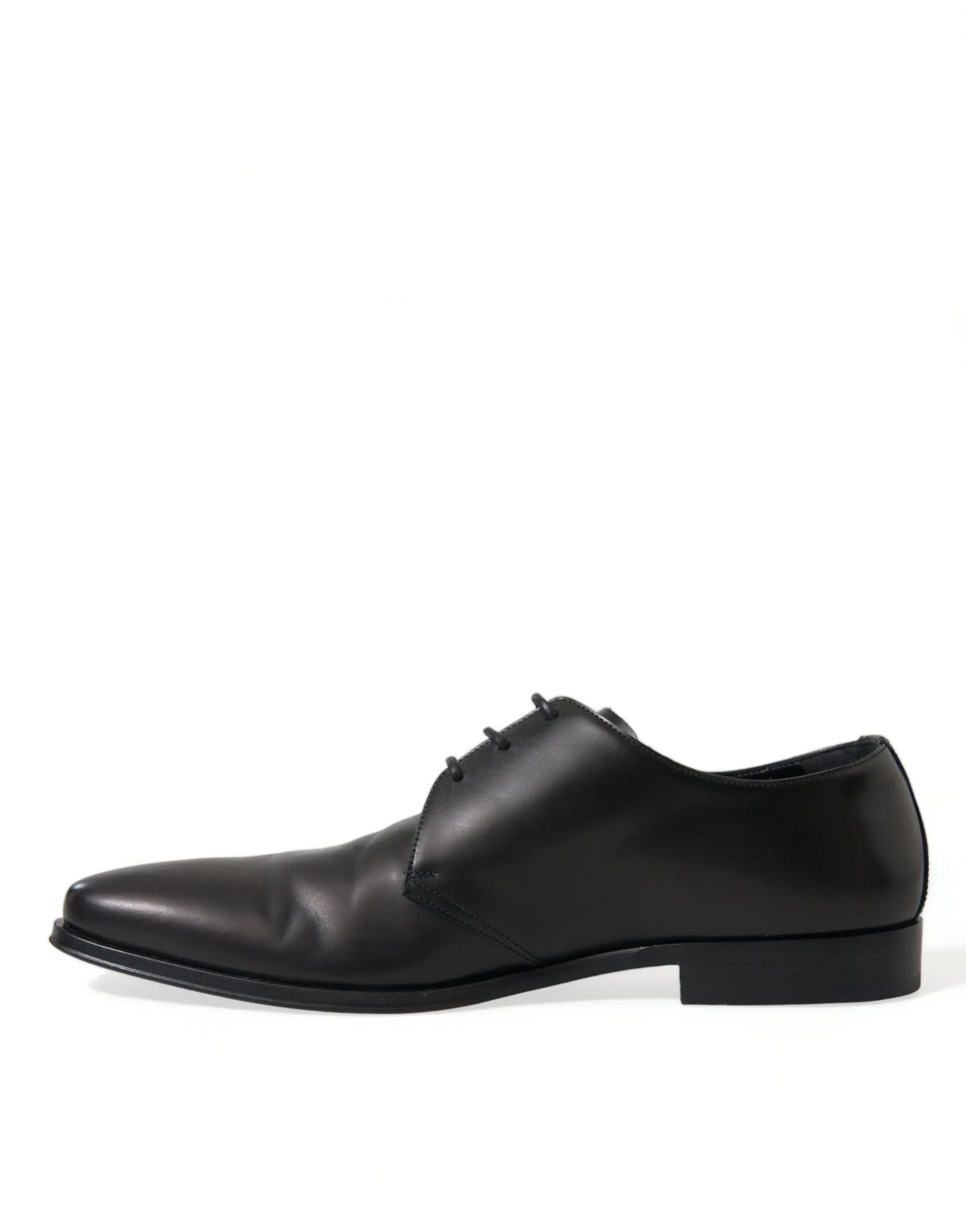 Dolce & Gabbana Black Leather Lace Up Formal Derby Dress Shoes - EU43/US10 - Shoes