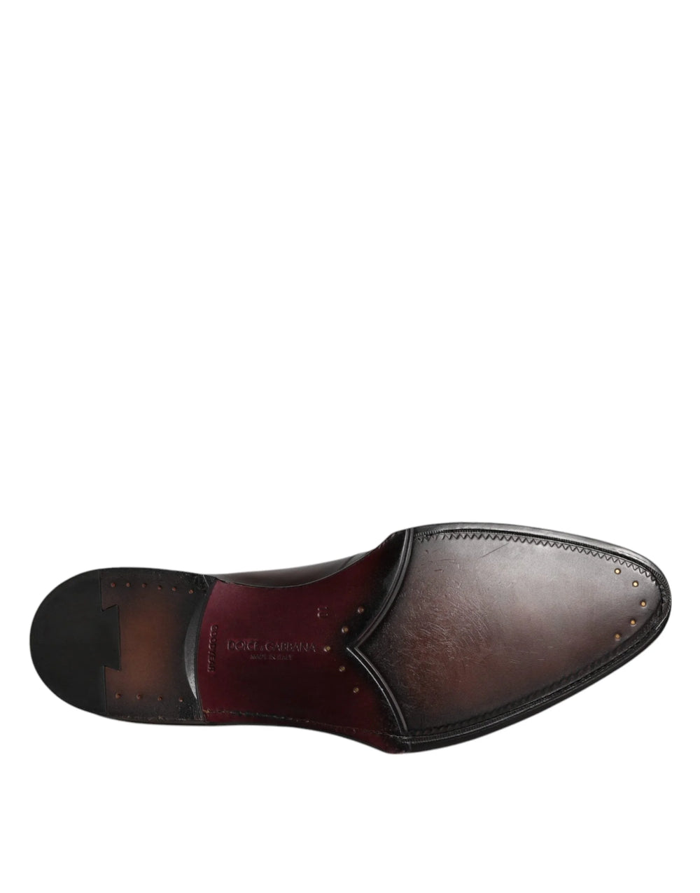 Dolce & Gabbana Black Leather Lace Up Men Derby Formal Shoes - EU44/US11 - Shoes