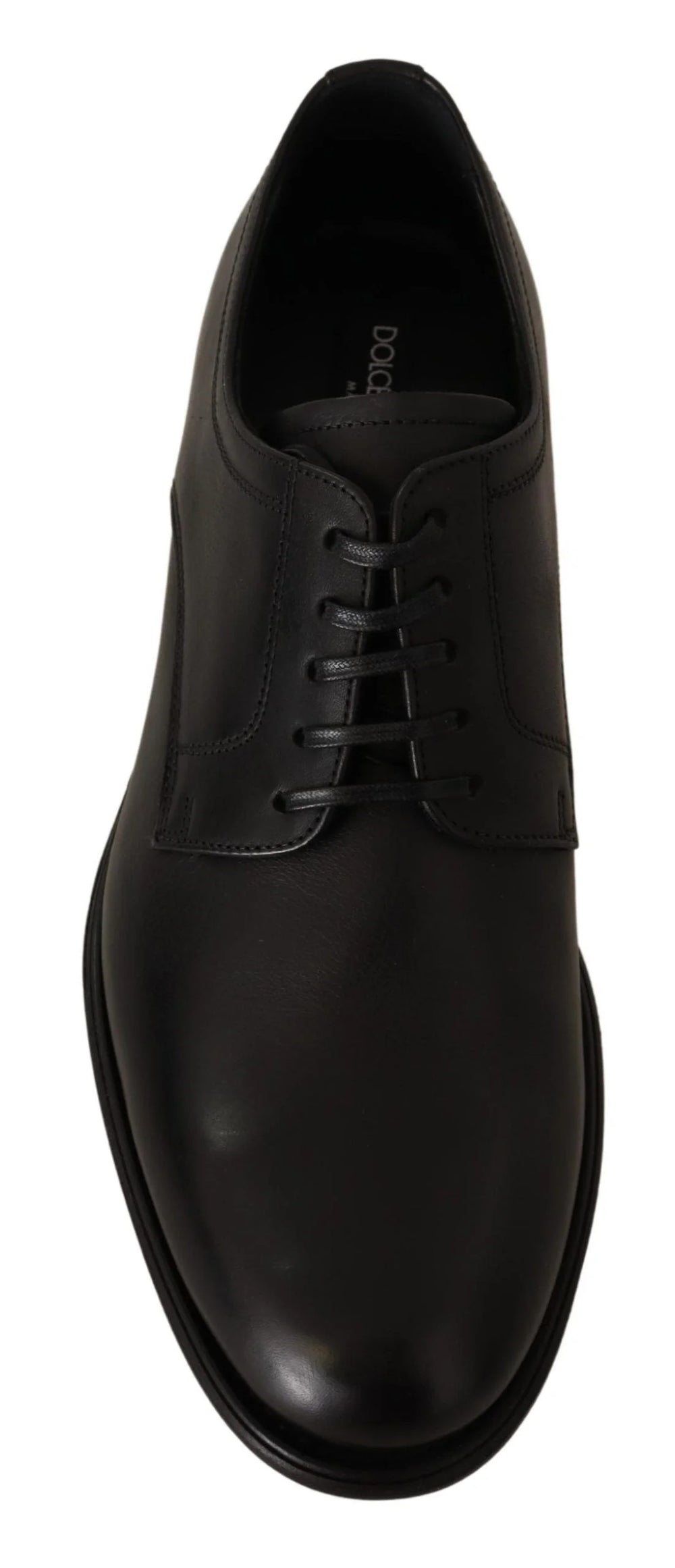 Dolce & Gabbana Black Leather Lace Up Mens Formal Derby Shoes - EU40/US7 - Shoes