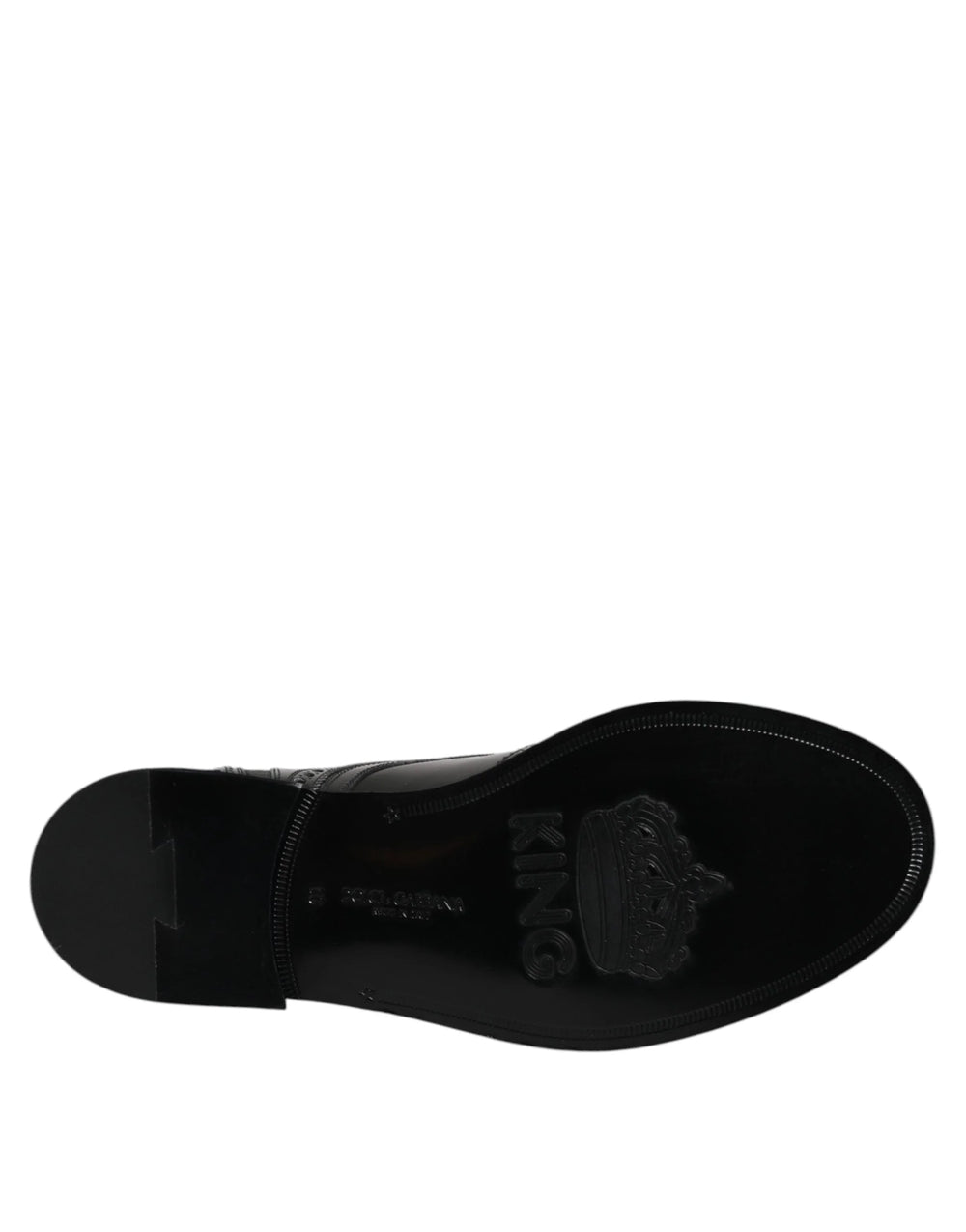 Dolce & Gabbana Black Leather Lace Up Mid Calf Boots Shoes - EU44/US11 - Boots