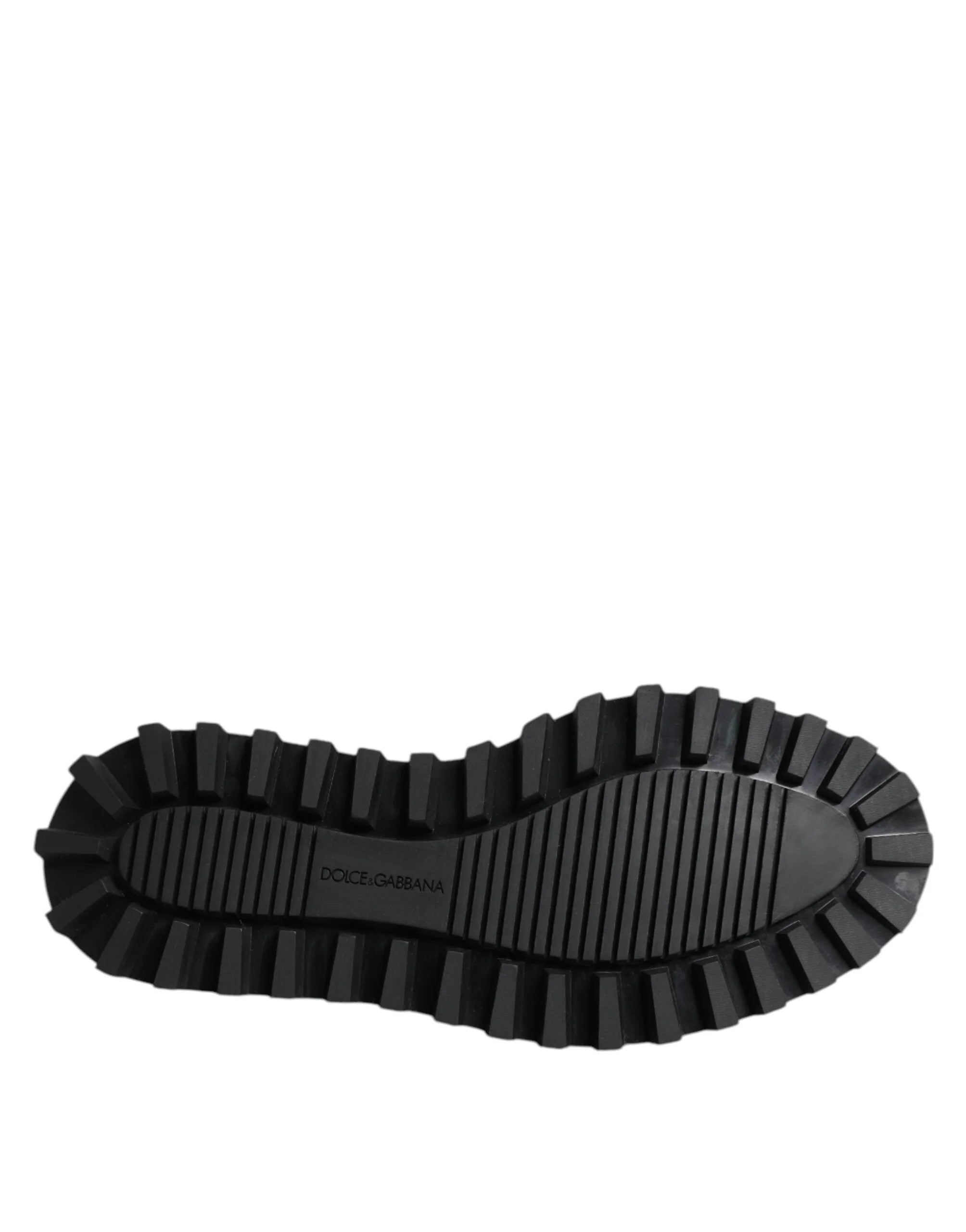 Dolce & Gabbana Black Leather Lace Up Trekking Dress Shoes - EU42/US9 - Shoes