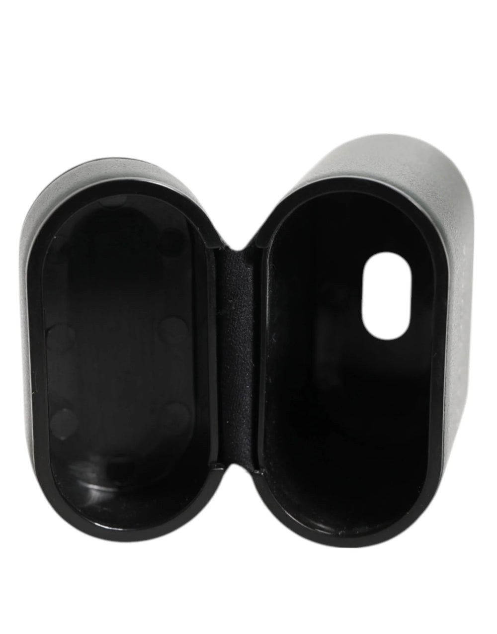 Dolce & Gabbana Black Leather Logo Print Flip Holder Men Airpods Case - Headphone Carrying Cases