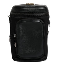 Dolce & Gabbana Black Leather Logo Purse Crossbody Camera Bag - Cross Body Bags