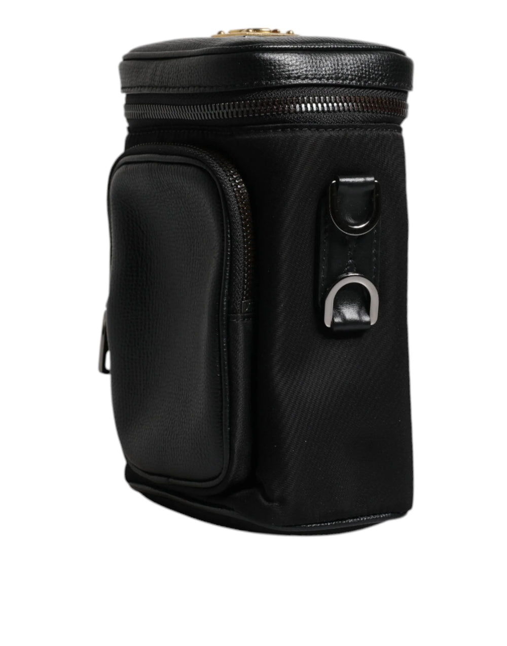 Dolce & Gabbana Black Leather Logo Purse Crossbody Camera Bag - Cross Body Bags