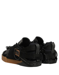 Zapatillas deportivas de cuero negro Dolce & Gabbana para hombre