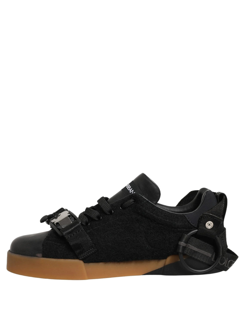 Zapatillas deportivas de cuero negro Dolce & Gabbana para hombre