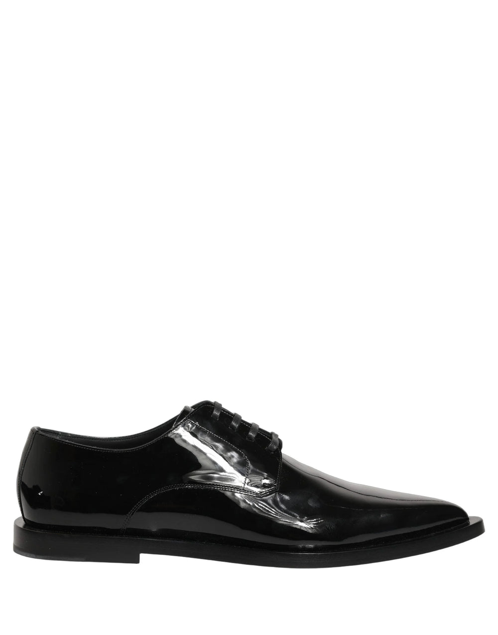 Dolce & Gabbana Sorte Læder Derby Sko til Mænd