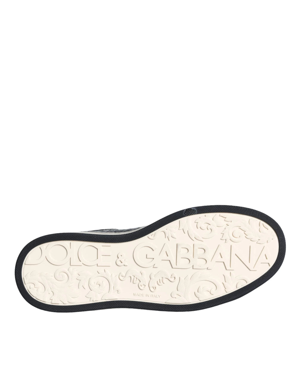 Dolce & Gabbana Black Leather Men Low Top Sneakers Shoes - EU39/US6 - Sneakers