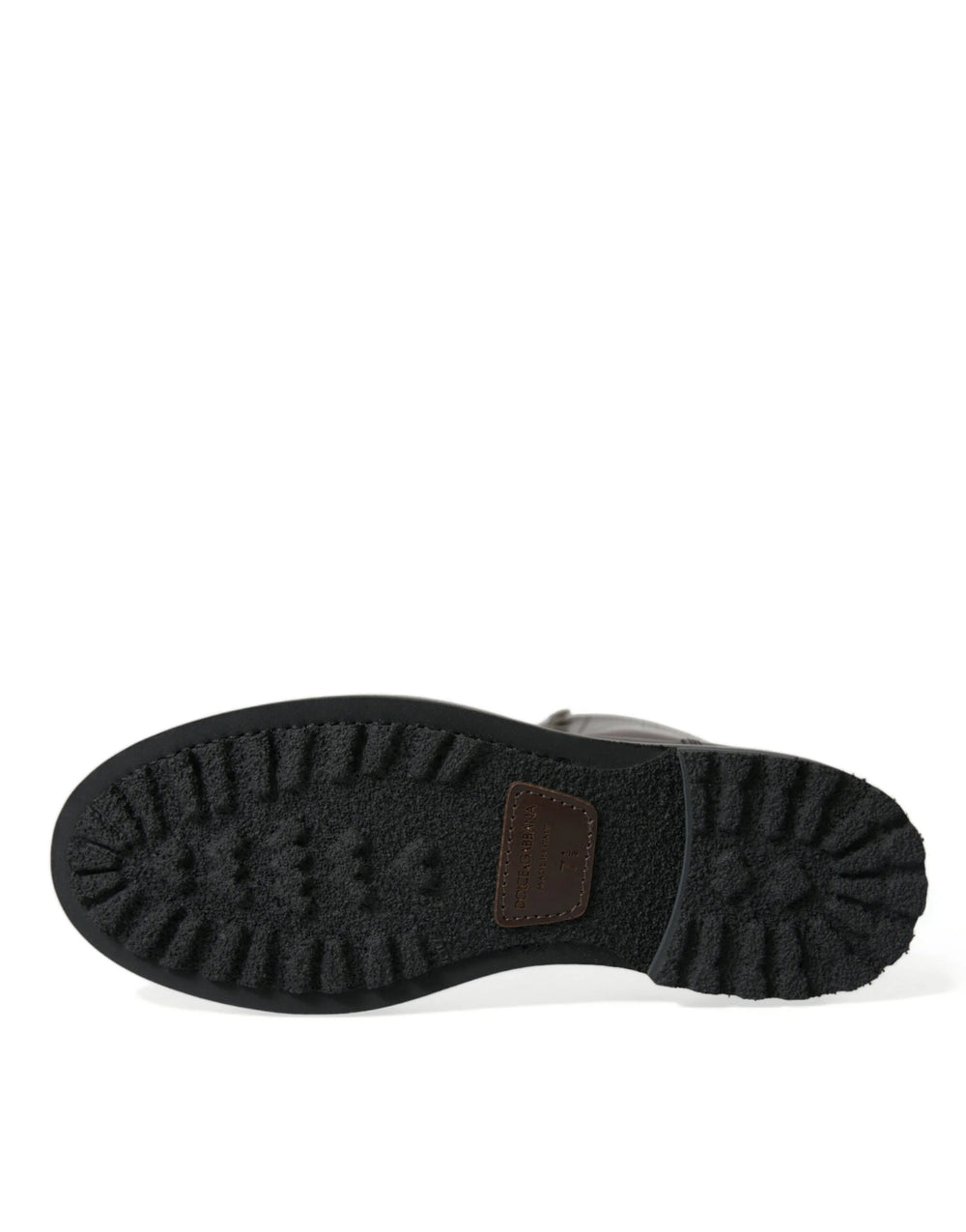 Dolce & Gabbana Black Leather Military Combat Boots Shoes - EU41.5/US8.5 - Boots