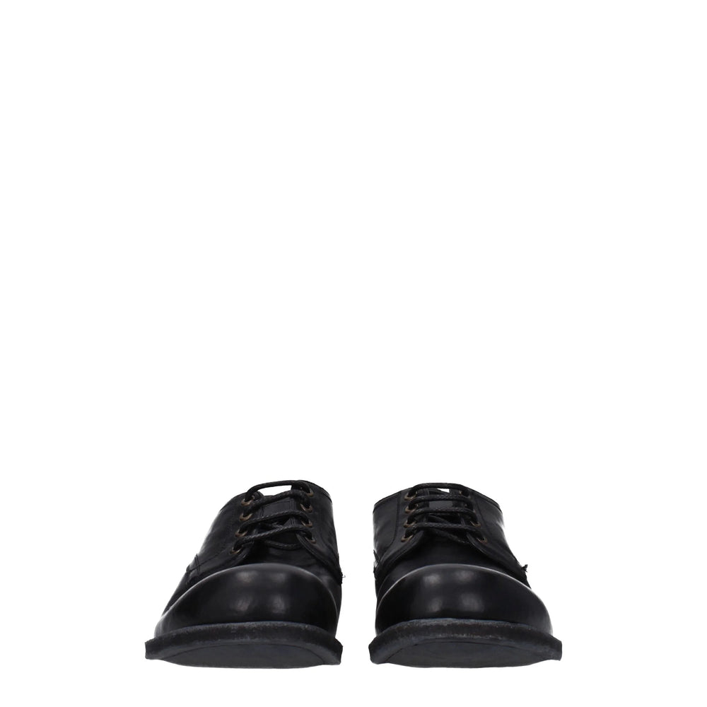 Dolce & Gabbana Black Leather Oxfords And Derbies