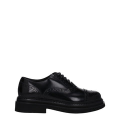 Dolce & Gabbana Černé kožené oxfordky a polobotky - EU40/US7