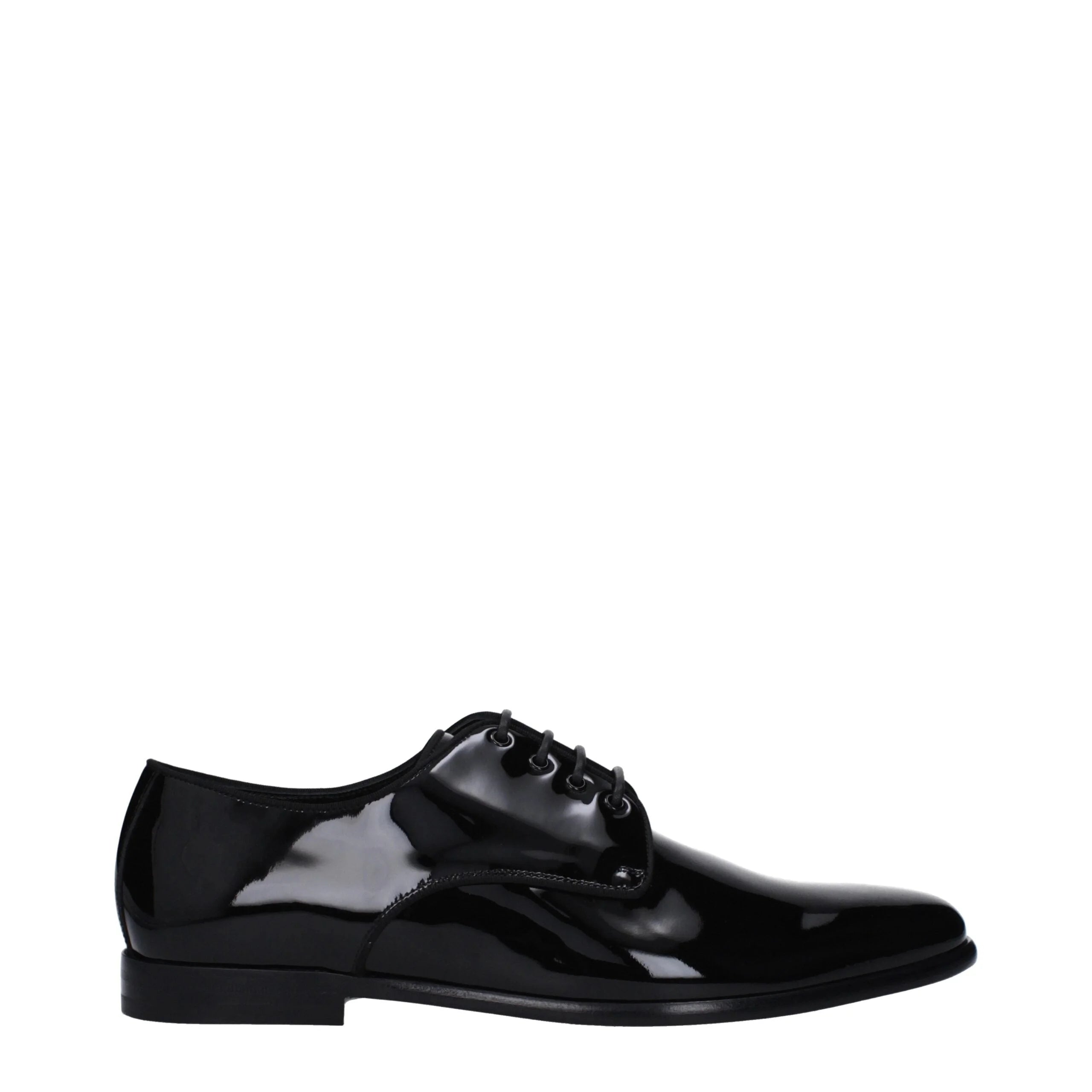 Dolce & Gabbana Black Leather Oxfords And Derbies - EU41.5/US8.5