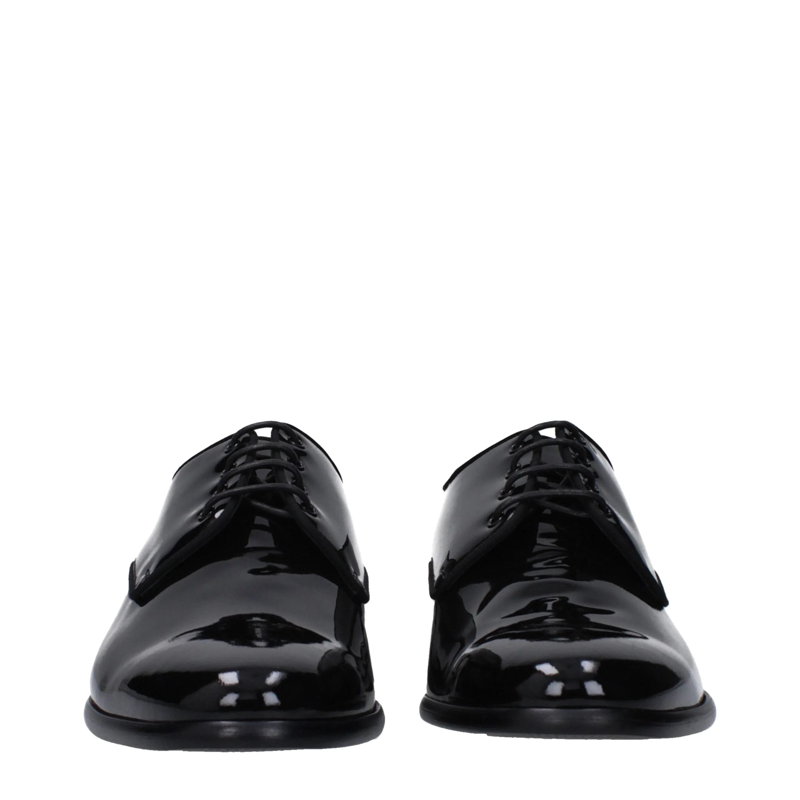 Dolce & Gabbana Black Leather Oxfords And Derbies - EU41.5/US8.5