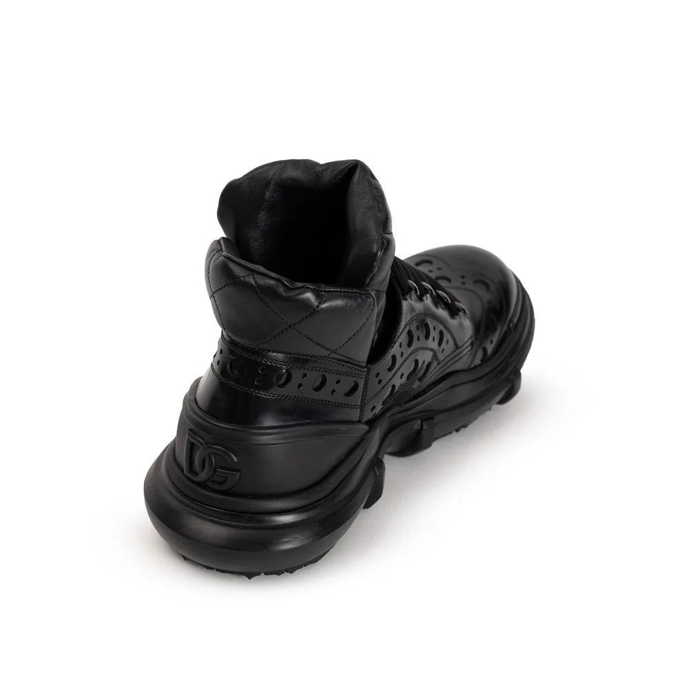 Dolce & Gabbana Black Leather Oxfords And Derby - EU42/US9 - Shoes