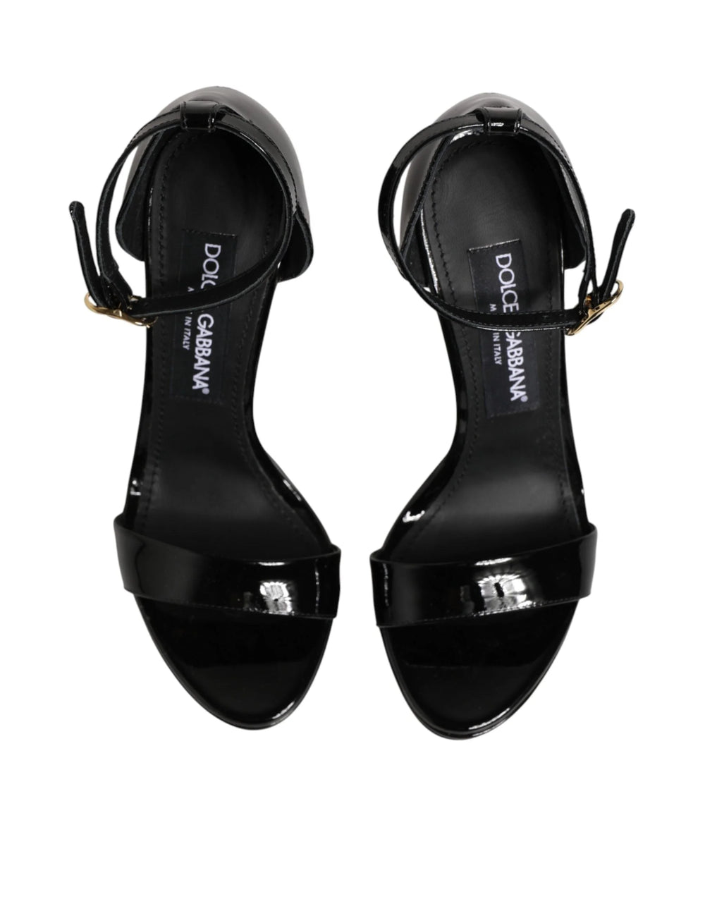 Dolce & Gabbana Black Leather Platform Keira Sandals Shoes - EU36/US5.5 - Sandals