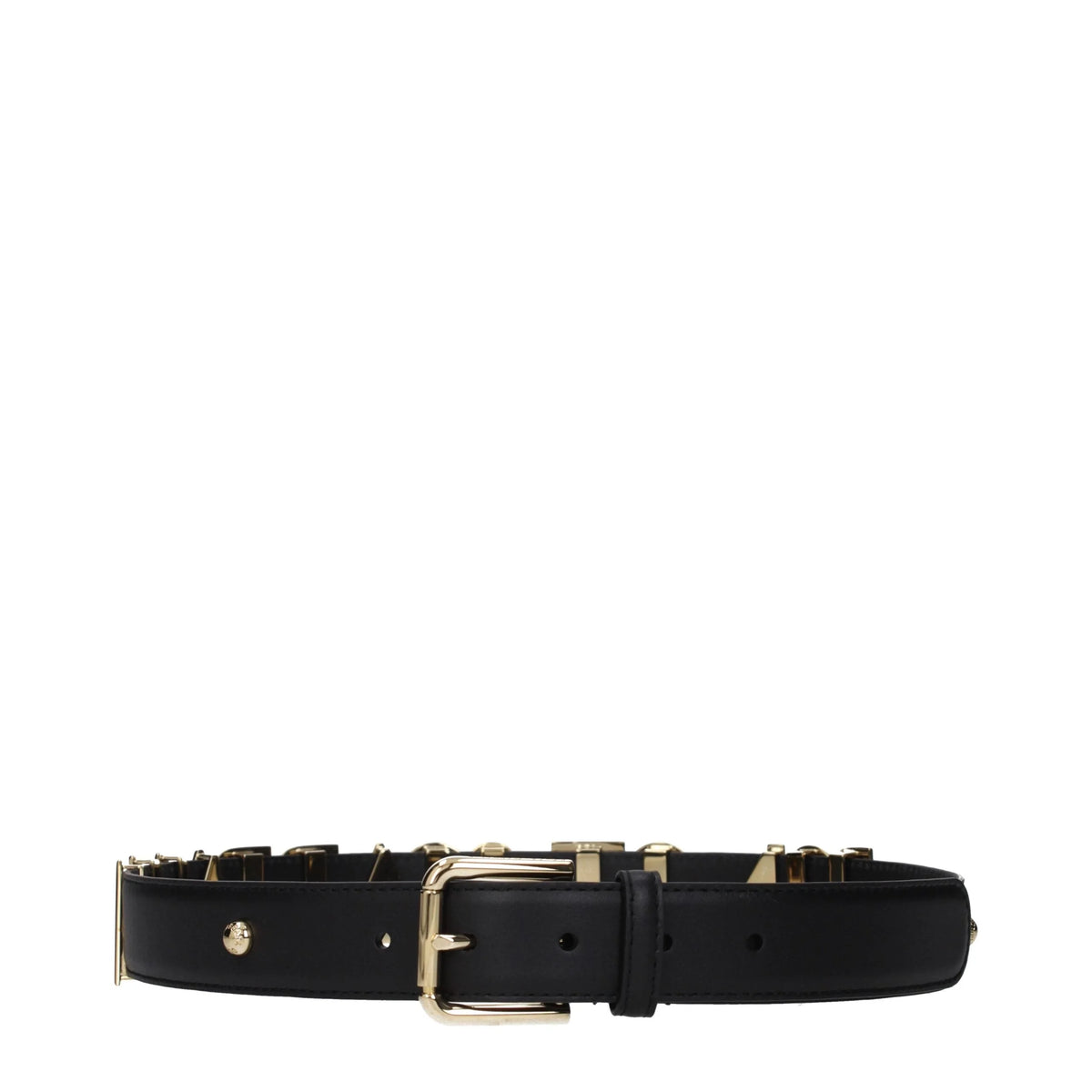 Cinturón de cuero negro regular Dolce & Gabbana - 80 cm / 32 pulgadas