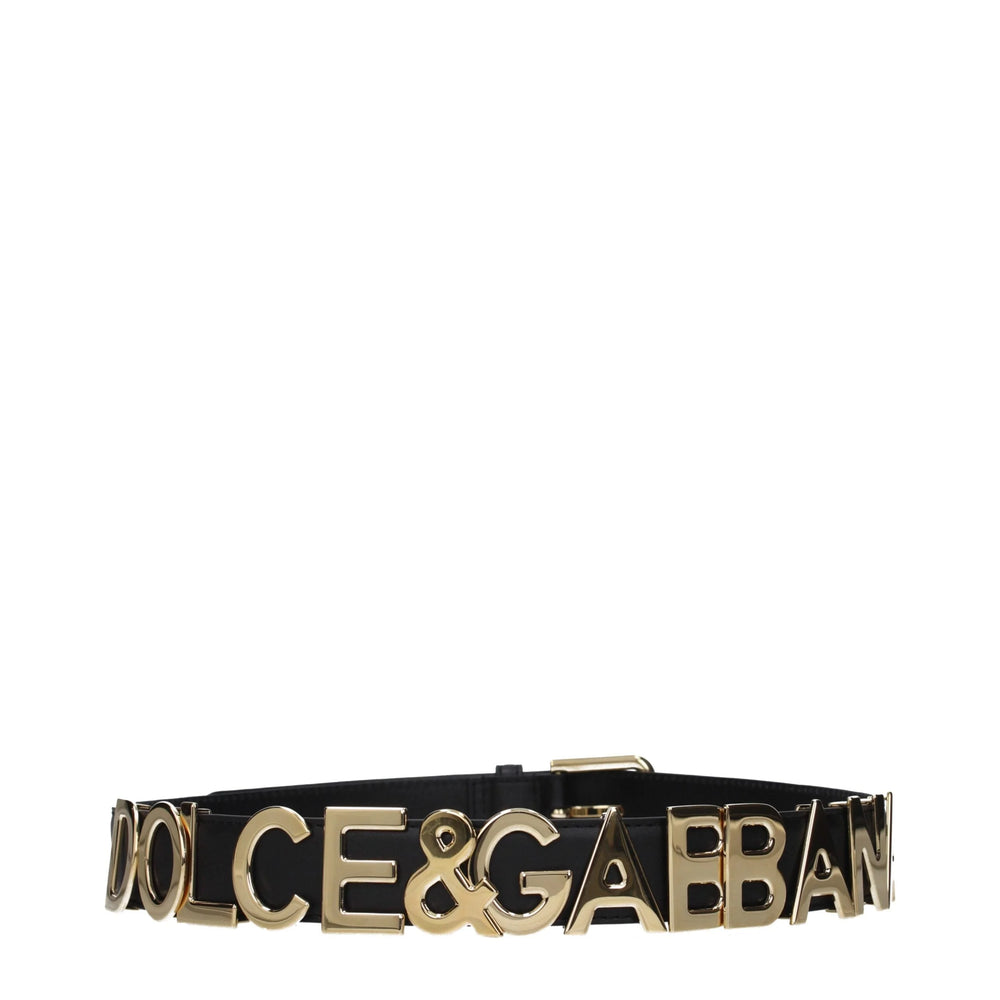 Dolce & Gabbana Black Leather Regular Belt - 80 cm / 32 Inches