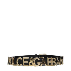 Dolce & Gabbana Black Leather Regular Belt - 80 cm / 32 Inches