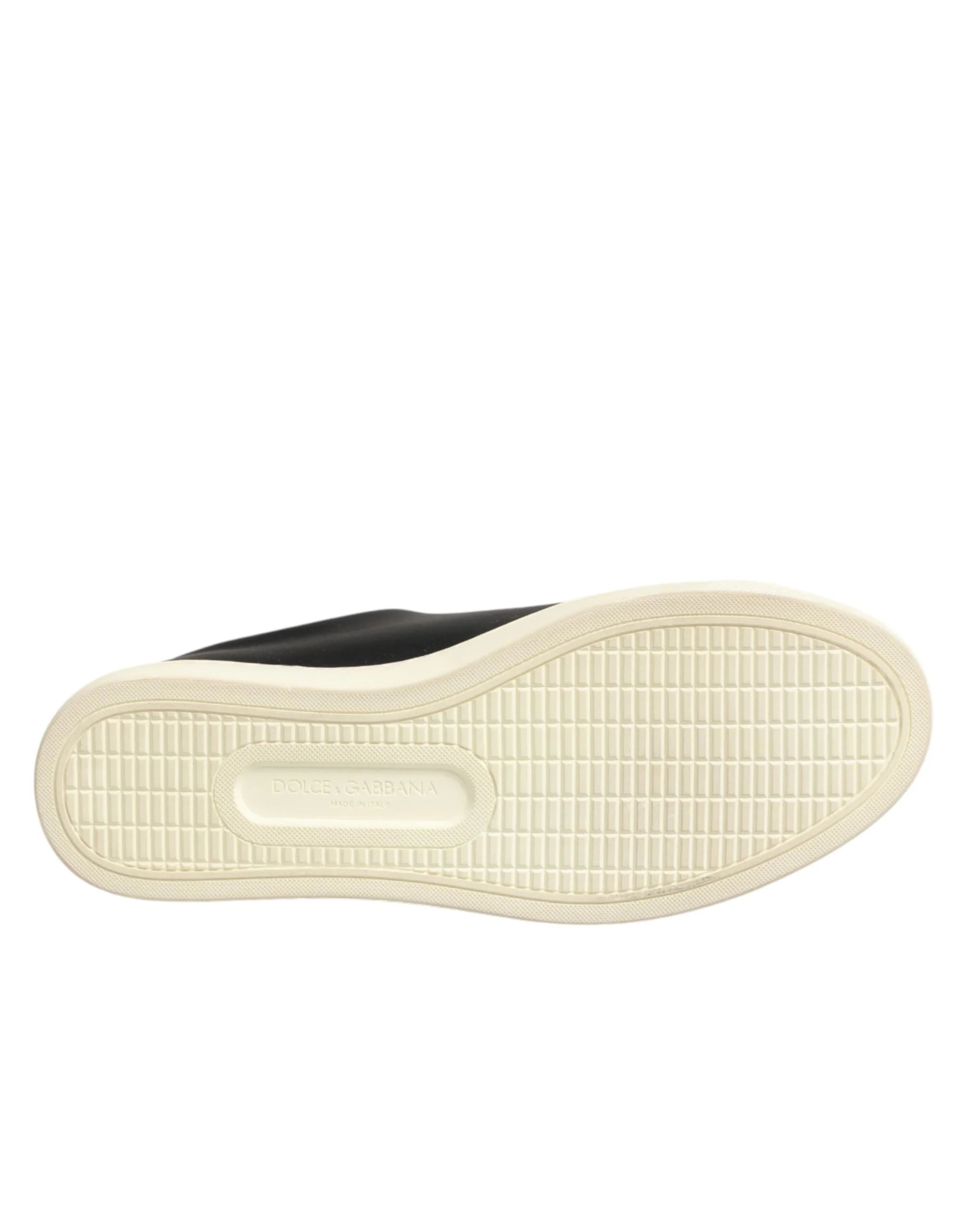 Dolce & Gabbana Black Leather Sacred Heart Sneakers Shoes - EU35/US4.5 - Sneakers