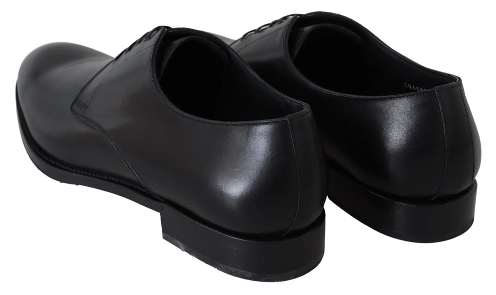 Dolce & Gabbana Black Leather SARTORIA Hand Made Shoes - Shoes
