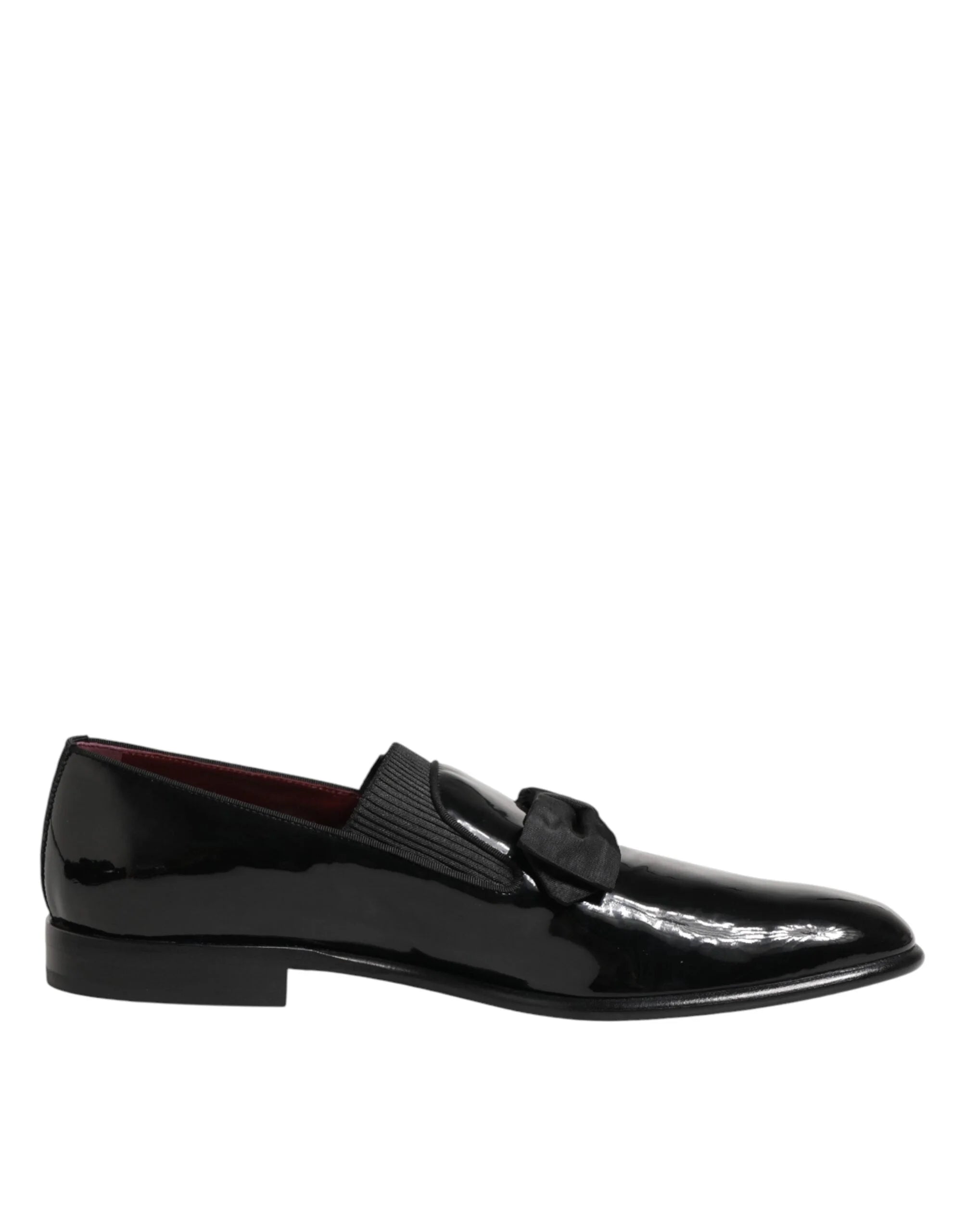 Dolce & Gabbana mustad nahast slip-on meeste dresskingad - EU44/US11