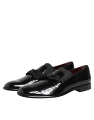 Dolce & Gabbana mustad nahast libistatavad meeste mokassiinid - EU44/US11