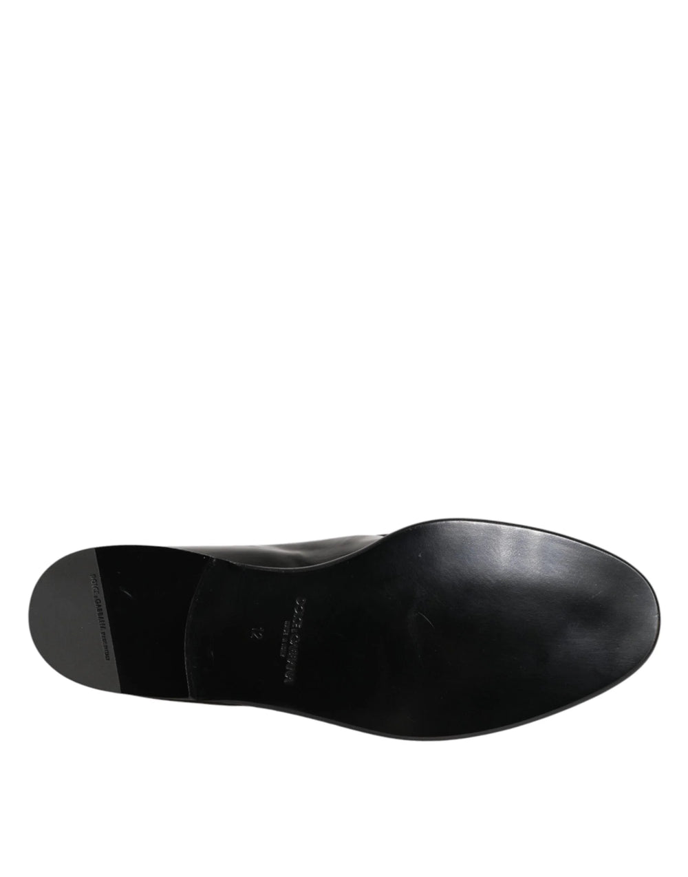 Dolce & Gabbana mustad nahast slip-on meeste dresskingad - EU44/US11