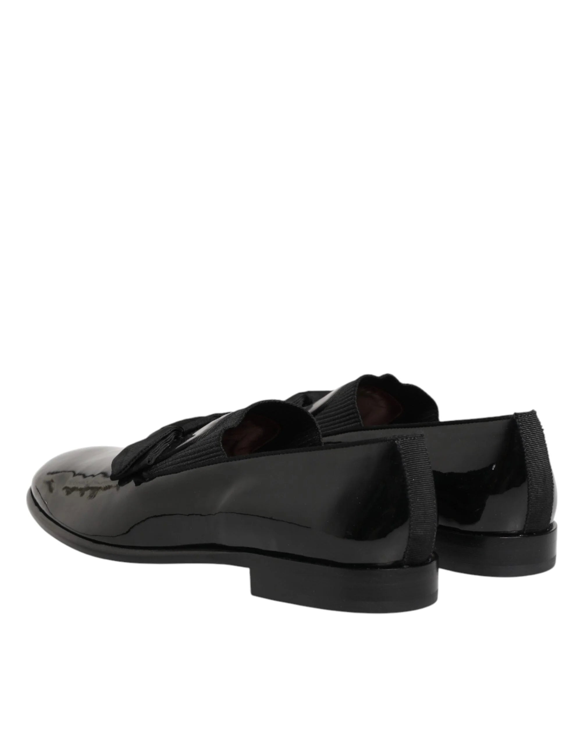 Dolce & Gabbana mustad nahast slip-on meeste dresskingad - EU44/US11