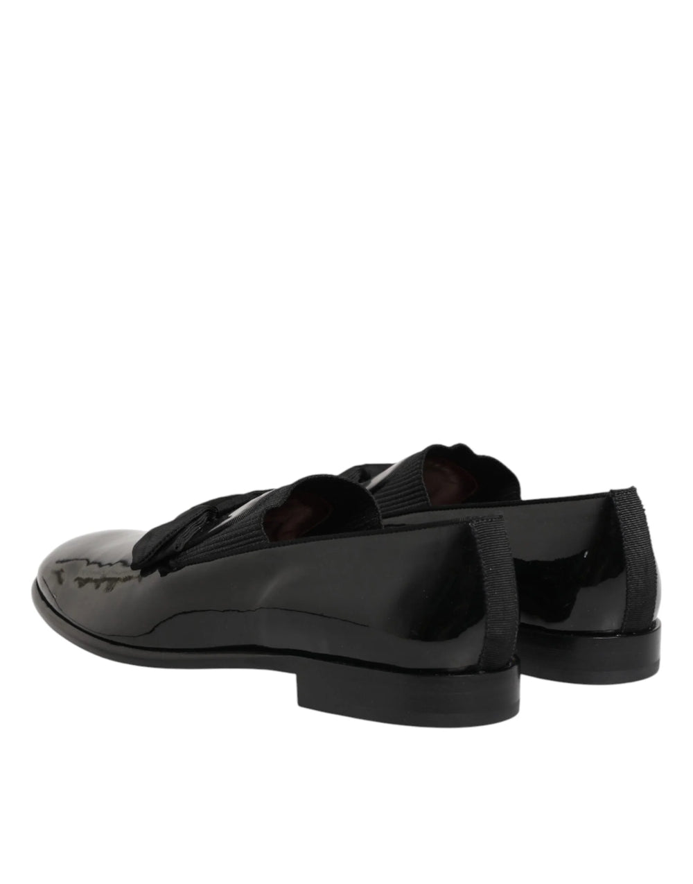 Dolce & Gabbana mustad nahast slip-on meeste dresskingad - EU44/US11