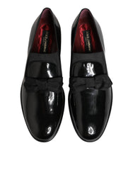 Dolce & Gabbana mustad nahast libistatavad meeste mokassiinid - EU44/US11