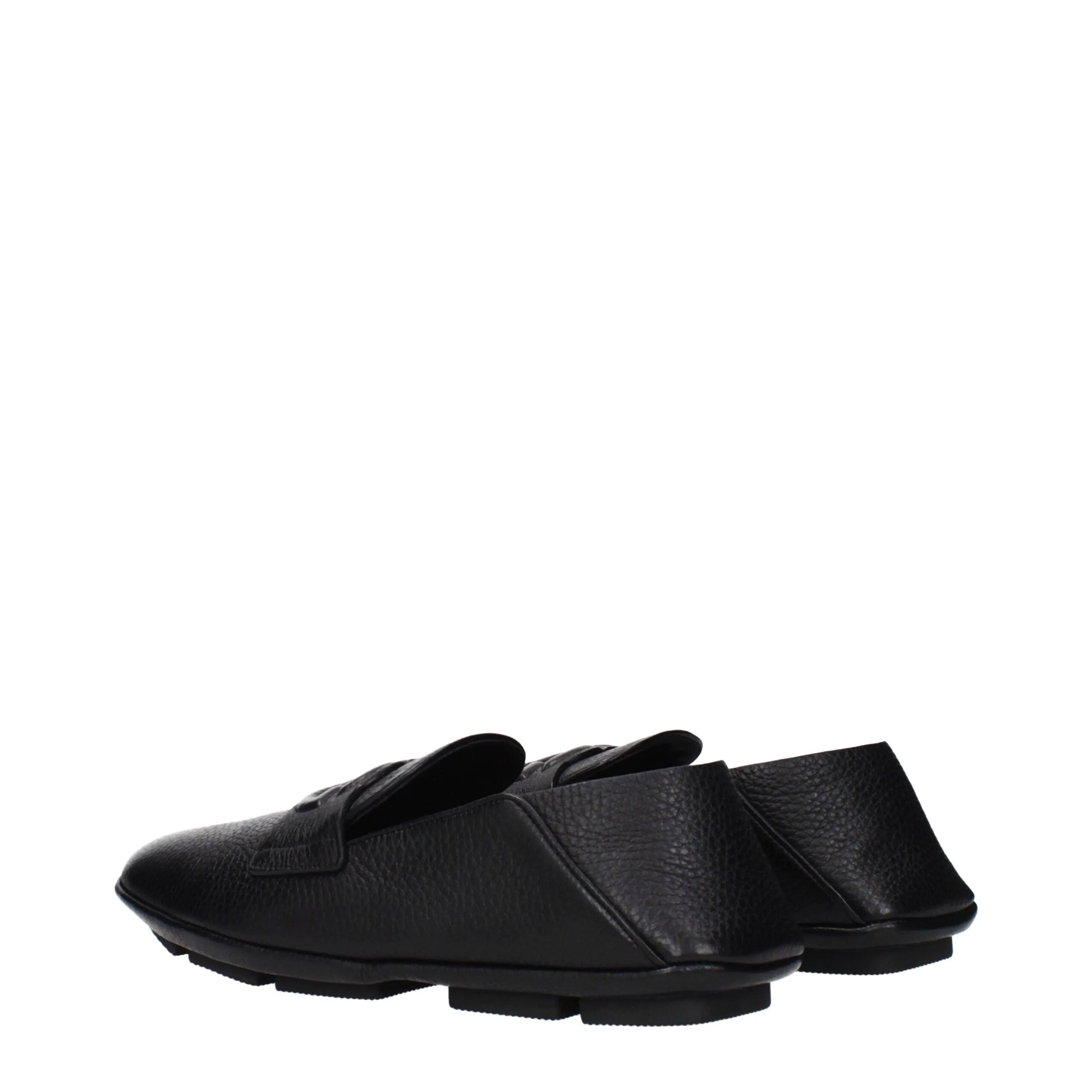 Zapatos mocasines Dolce & Gabbana de cuero negro tipo slip-on