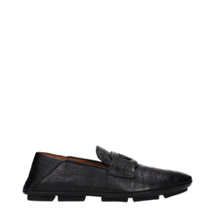 Zapatillas mocasines de cuero negro Dolce & Gabbana para hombre