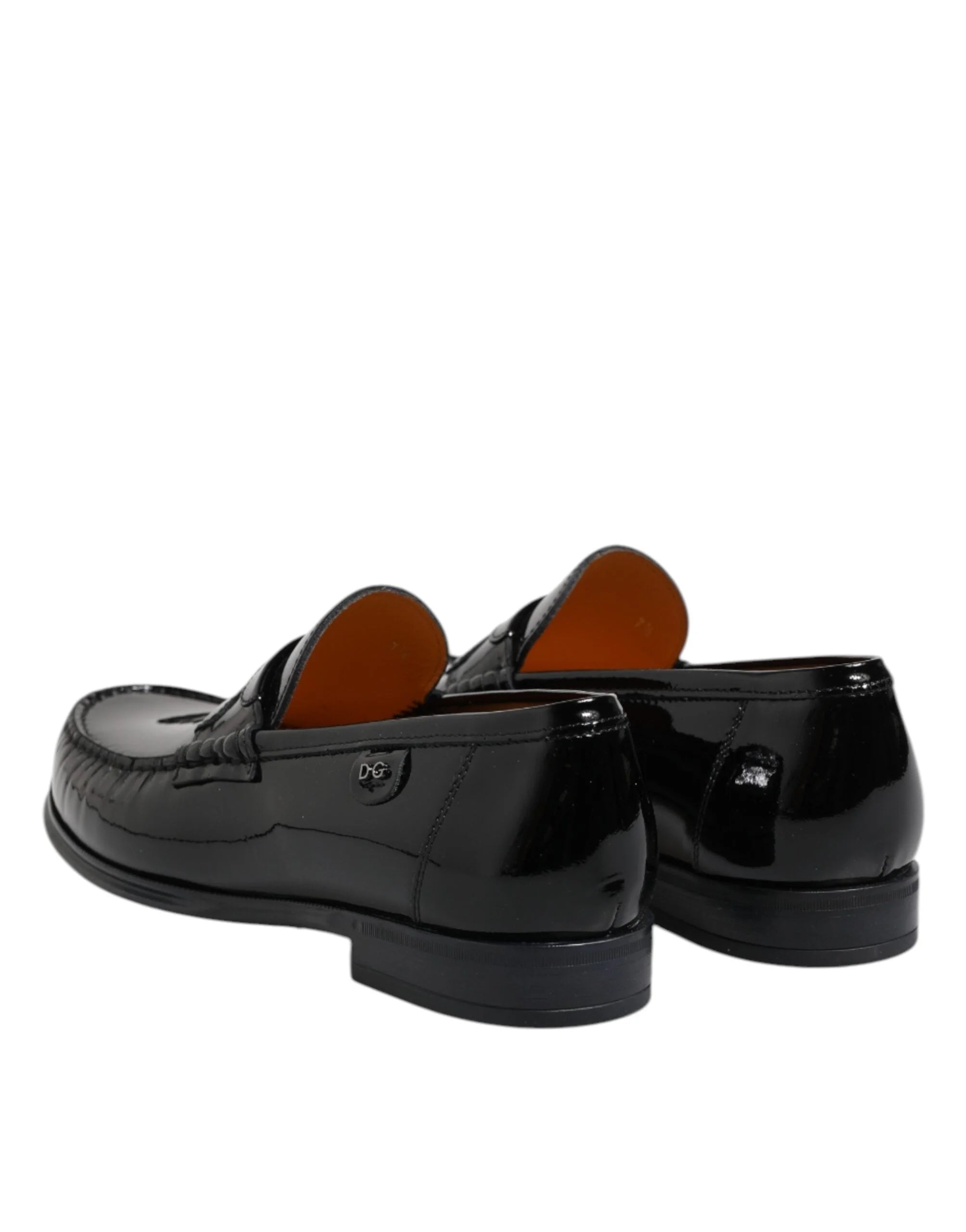 Dolce & Gabbana Black Leather Slip On Loafers Dress Shoes - EU41.5/US8.5 - Flats