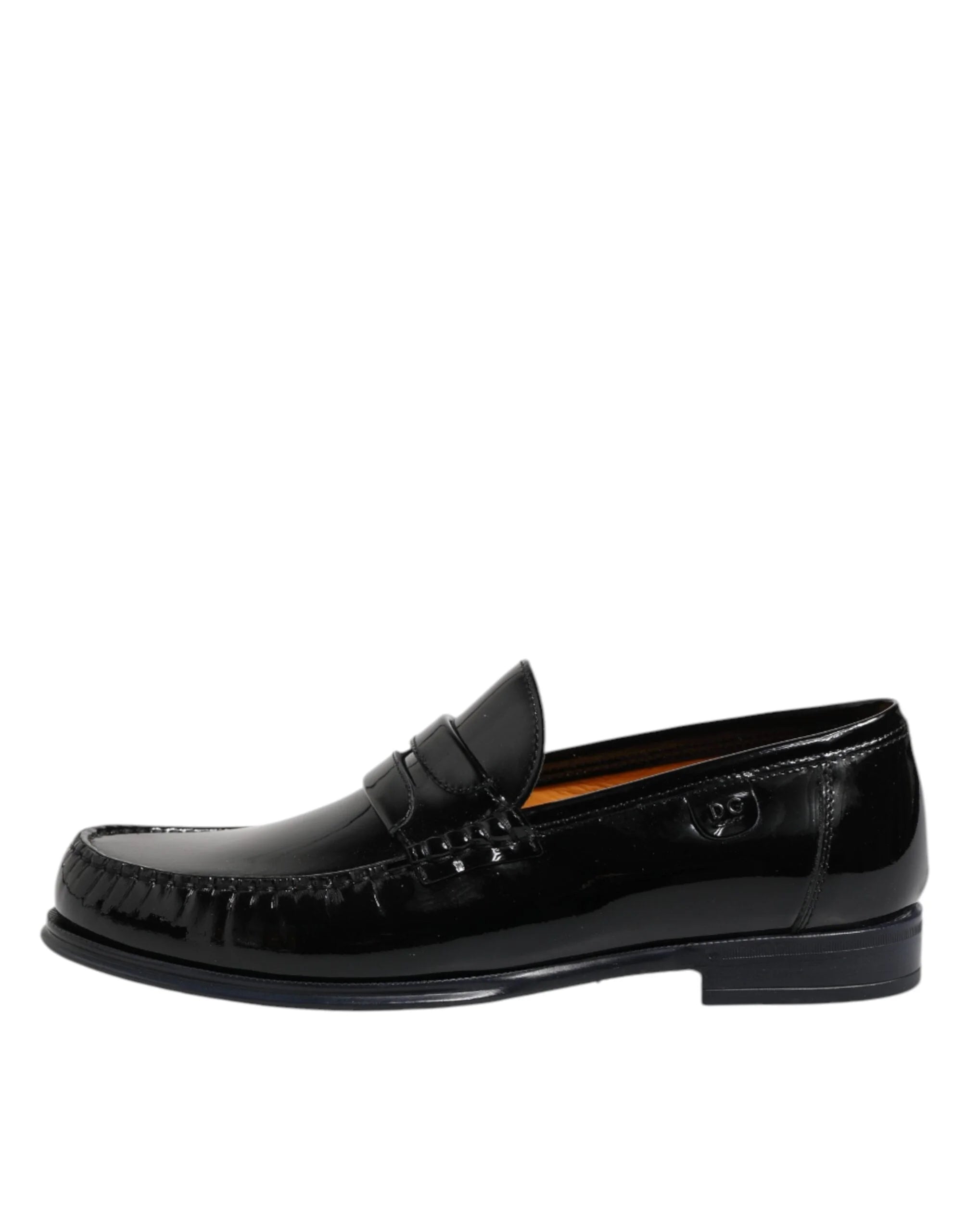 Dolce & Gabbana Black Leather Slip On Loafers Dress Shoes - EU41.5/US8.5 - Flats