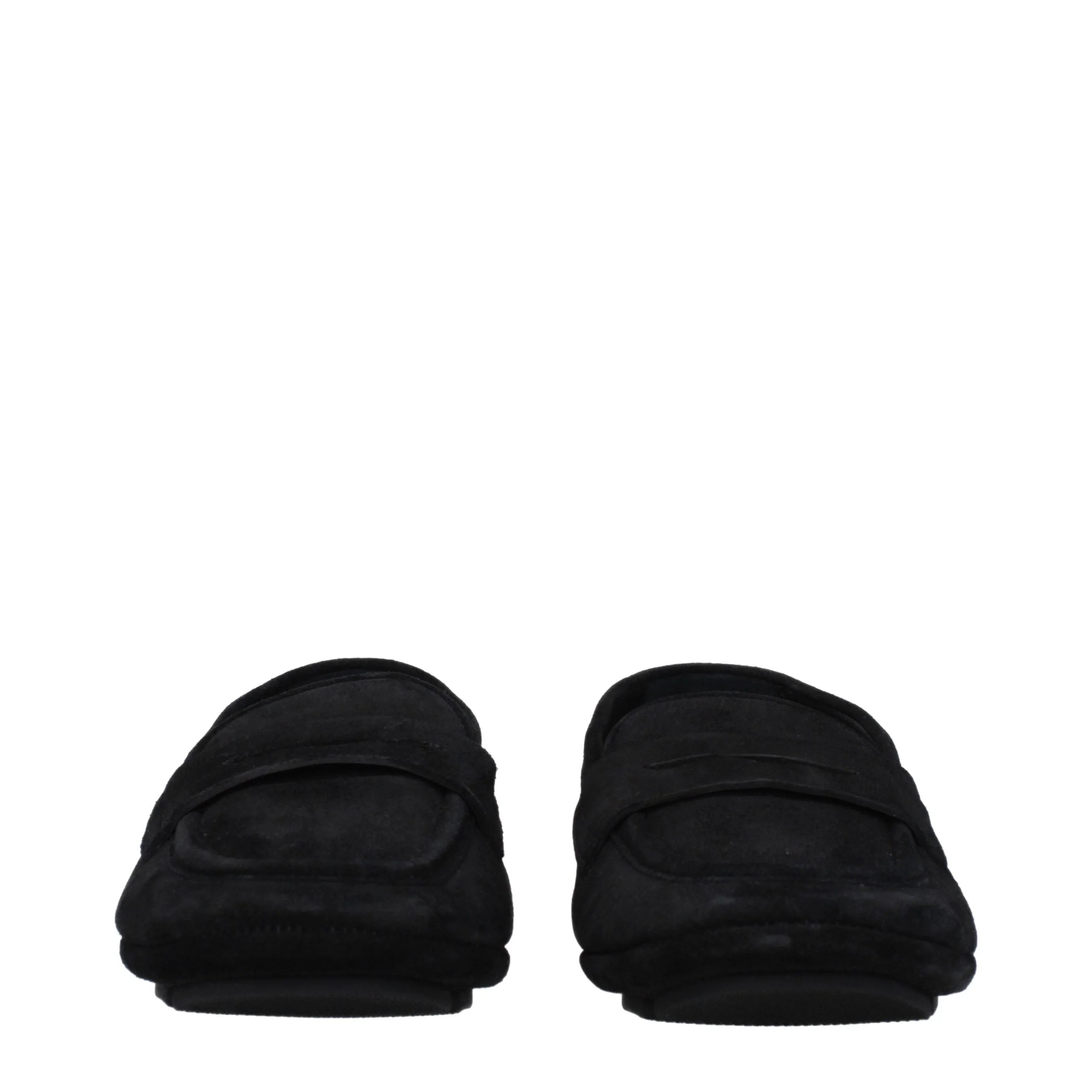 Dolce & Gabbana Cerné kožené nazuvacky - EU43/US10