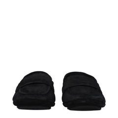 Dolce & Gabbana Cerné kožené nazuvacky - EU43/US10